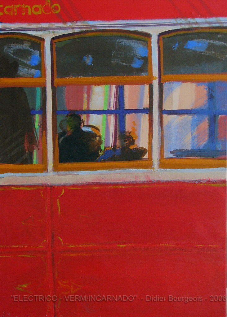 " Electrico-Vermelho" (Tram.rouge) Dyptique 150x100cm - 2008