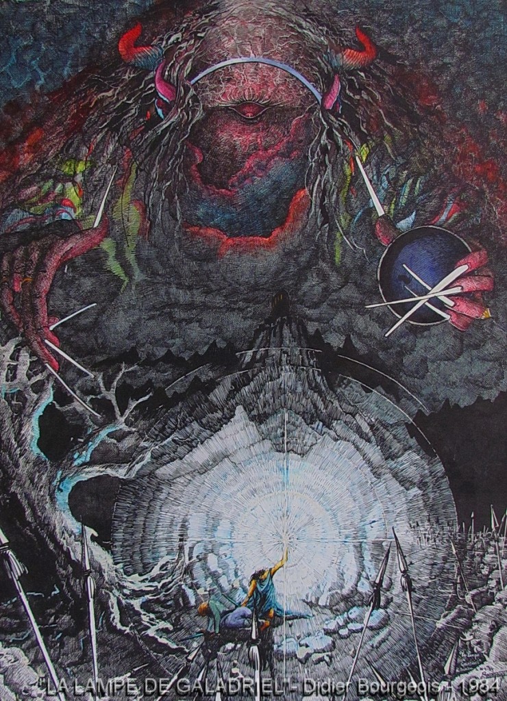 "La lampe de galadriel" - 50X65cm - 1984